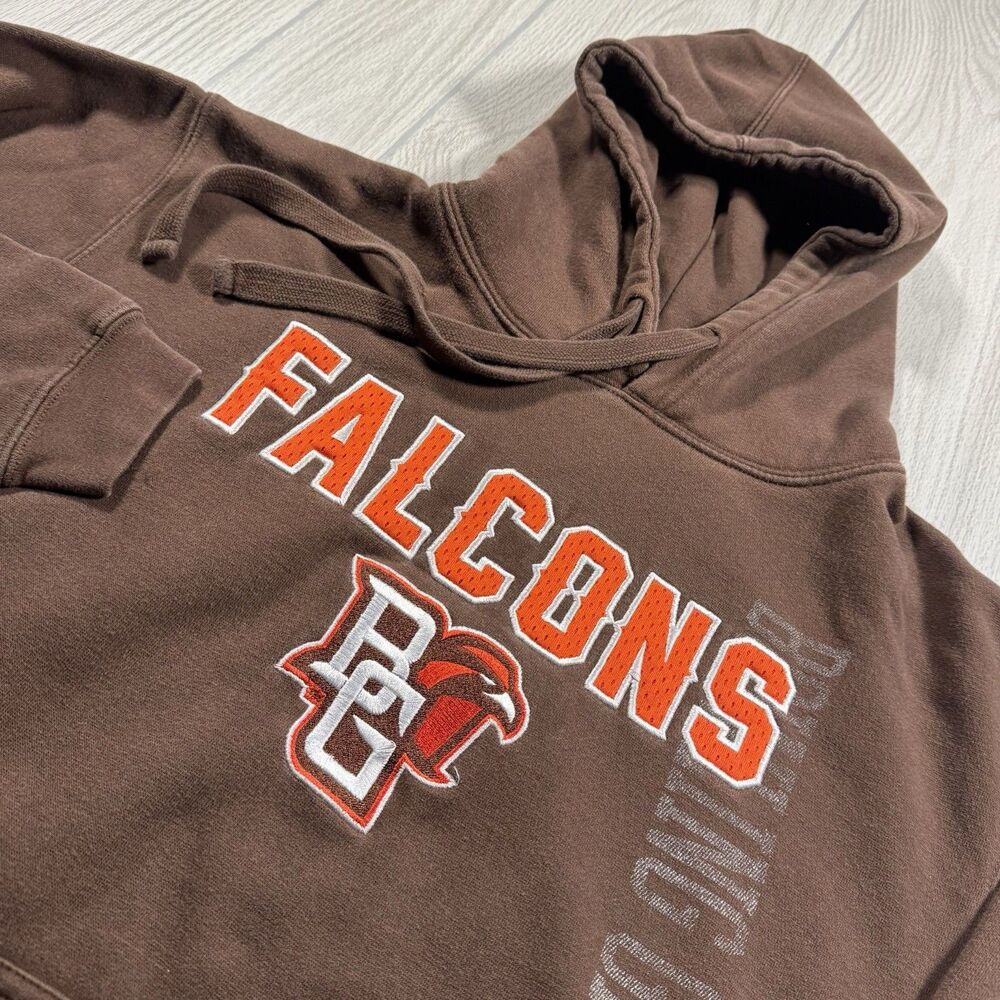 Bowling Green BGSU Falcons Fleece Hoodie Men’s S Brown Embroidered Ouray